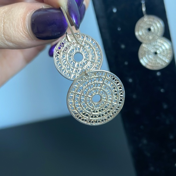 Gorgeous silver earrings made in Portugal - Picture 2 of 3